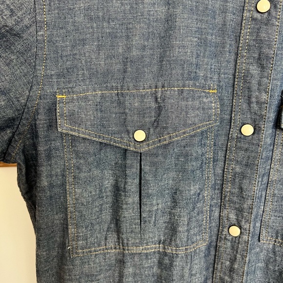 Billy Reid Chambray Jumpsuit size S - Picture 4 of 16